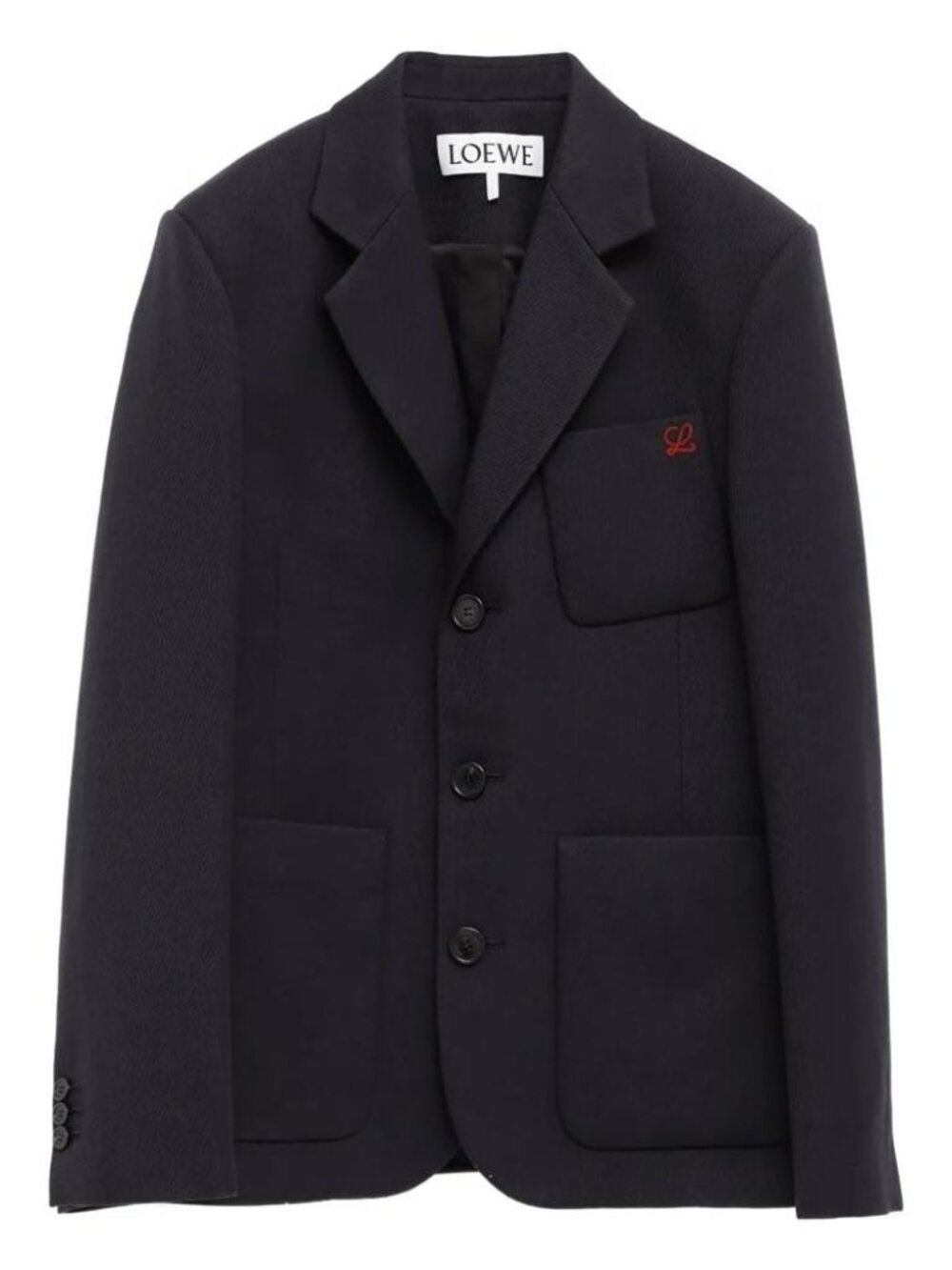 Loewe Wool Blazer With Logo Tag Size 50 Men